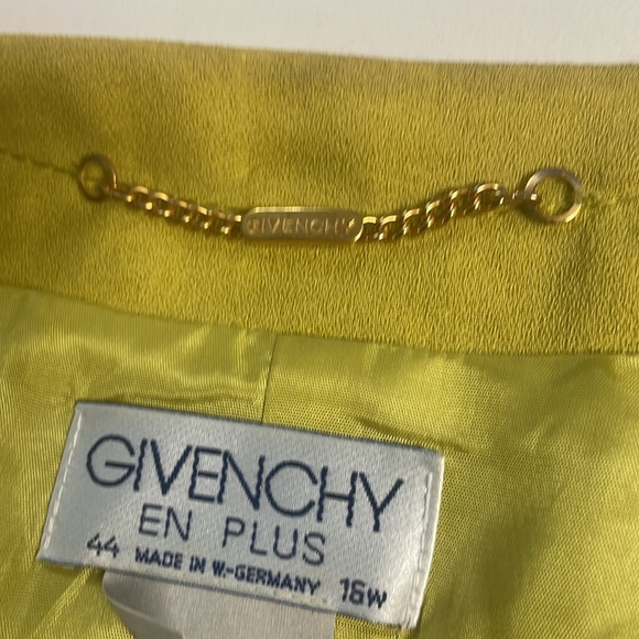 Givenchy Yellow Green Wool Blazer - Picture 11 of 12